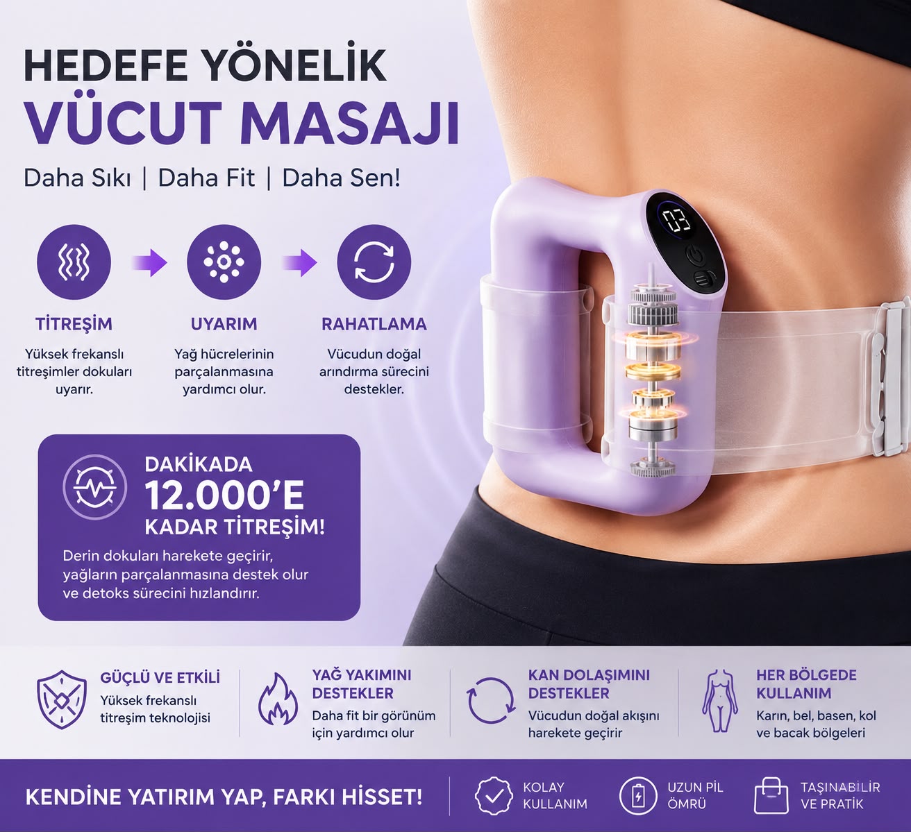 360° Vücut Şekillendirme Halkası 🔥 Yağ Yakımı, Sıkılaşma ve Rahatlama Bir Arada!