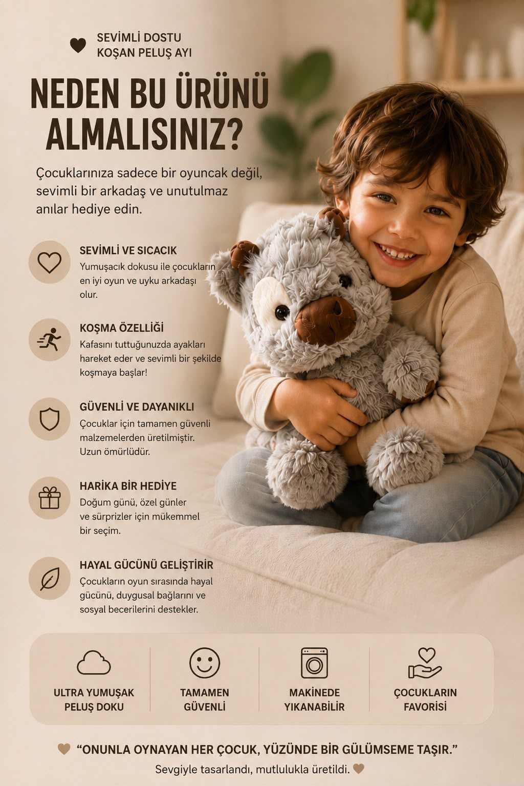 Minipelush Koşan Peluş Oyuncak
